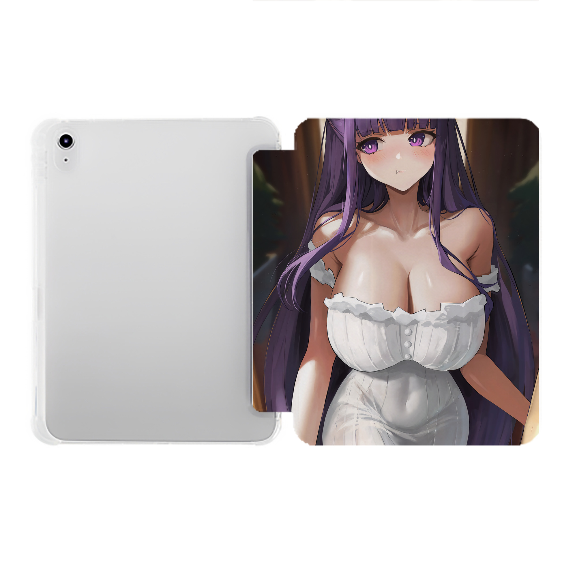 （画像用） 葬送のフリーレン Frieren IPad ケース ペン収納付き 三つ折りスタンド PUレザー×シリコン 対応機種9.5/10.5/10.9インチ